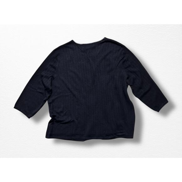 Vintage 100% Silk Maggie McNaughton Layered Sweater, Size 1X - Picture 5 of 8